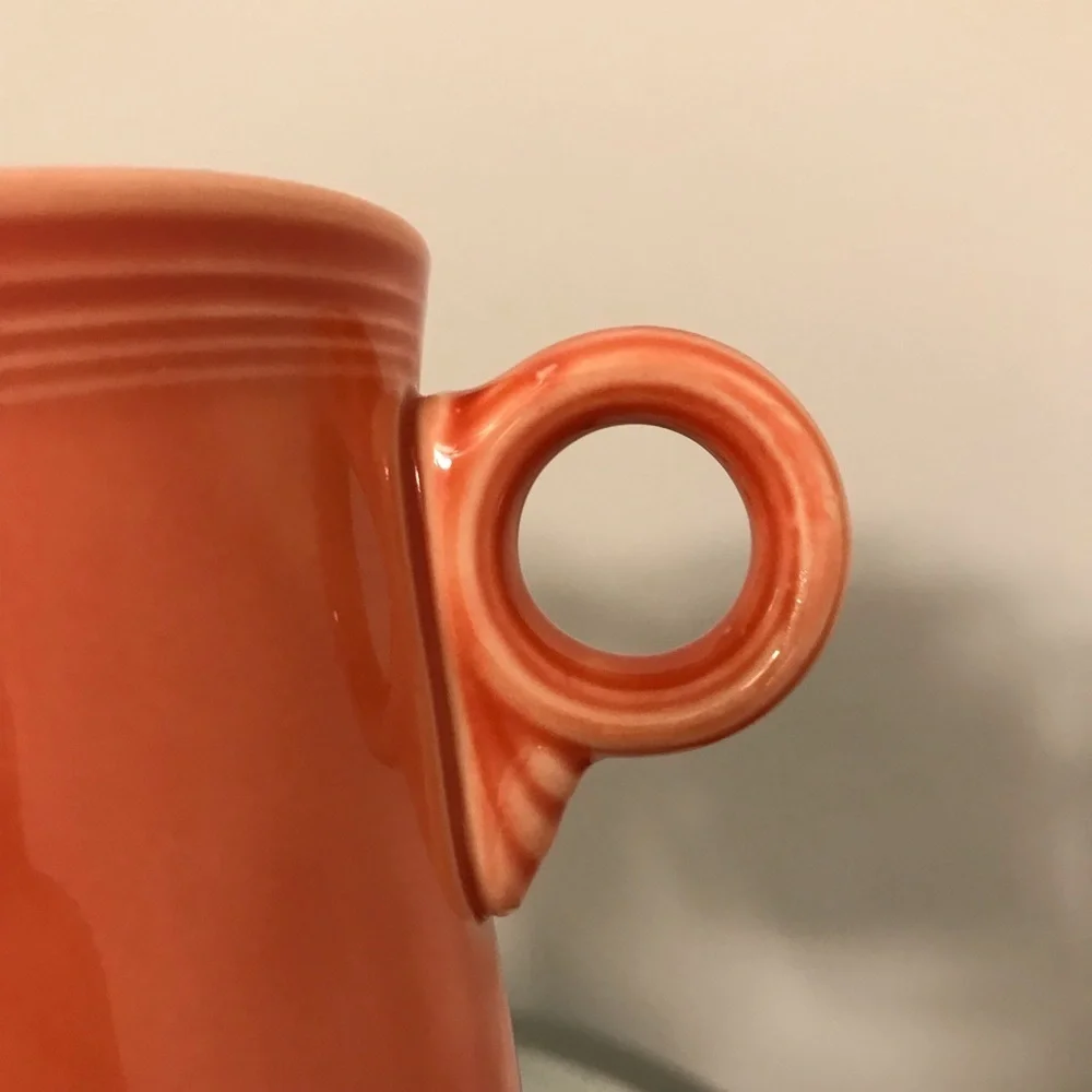 Set of 2 Fiesta Ware Mugs Orange Persimmon
